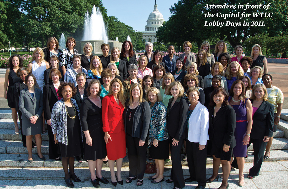 On Lobby Days, photo of women in front of White House