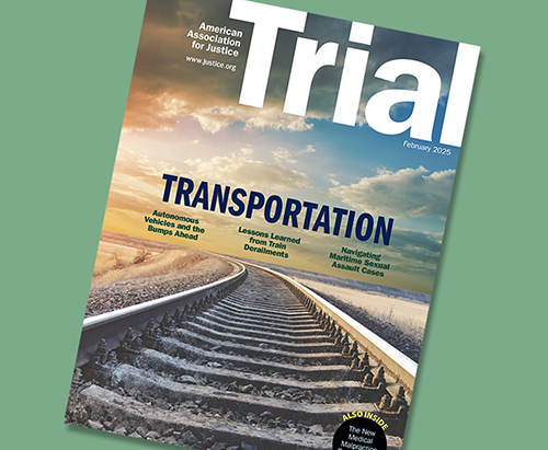 February 2025 Trial cover with the Theme Transportation